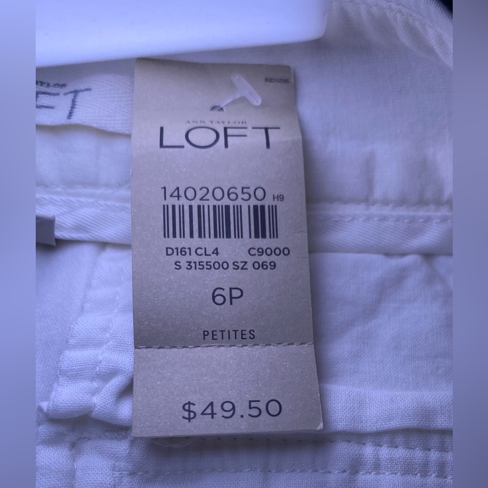 Ann Taylor LOFT  Bright White Tie-Waist Mini Skirt - Picture 7 of 10